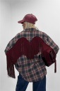 camicia con frange sul retro country love